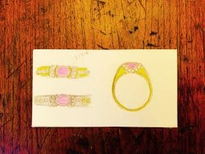 Custom Design - Sketch of Ring
