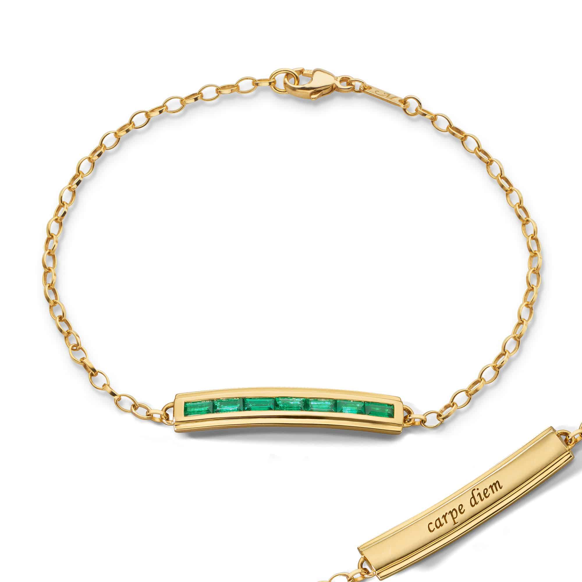 Emerald Carpe Diem Bracelet - Morrison's Jewelers - East Bay Jeweler