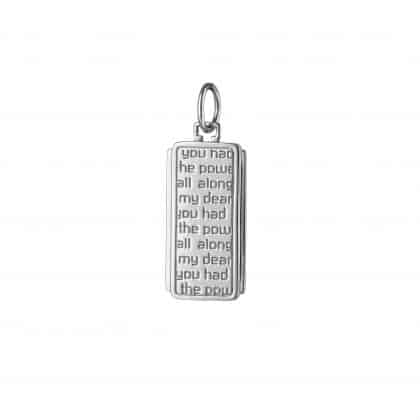 "Dorothy" Medallion Empowering Sterling Silver Charm