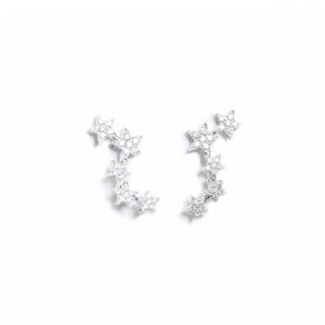 Diamond Star Climber Earrings