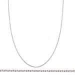 14kt White Gold Cable 1.1mm chain
