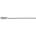 14kt White Gold Cable Chain