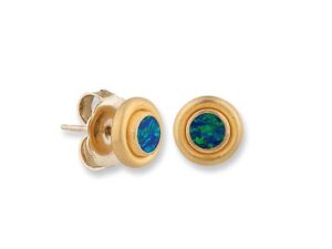 Round Sloane Opal Earrings