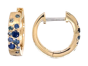 Sapphire Huggie Earrings