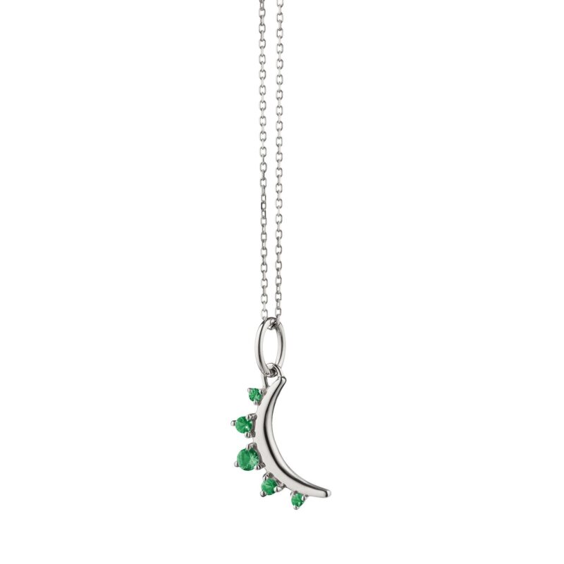 May Emerald "Moon" Necklace