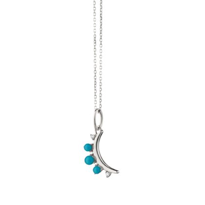 December Turquoise "Moon" Necklace