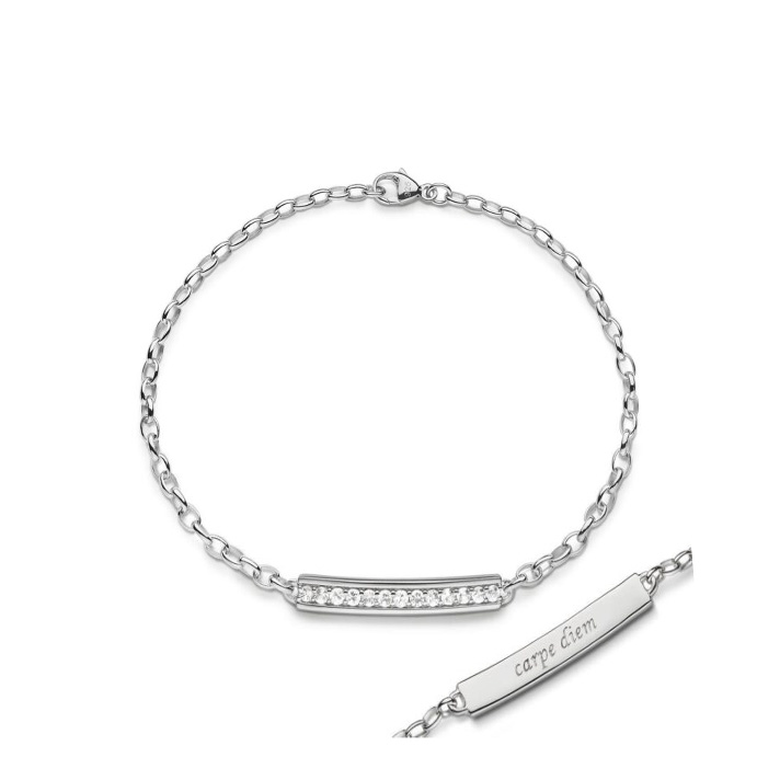 Carpe Diem White Sapphire Bracelet UPDATED