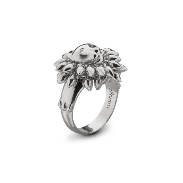 Courage Lion Ring side view