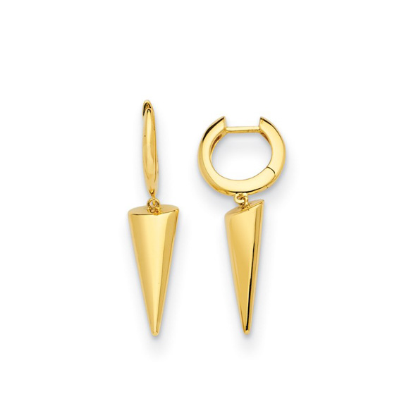 Dramatic 18kt Gold Spike Earrings