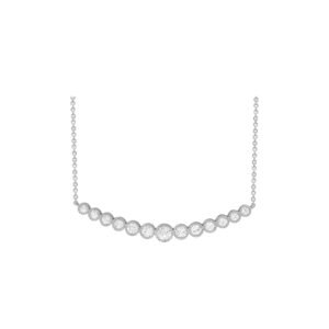 Striking Diamond Bar Necklace
